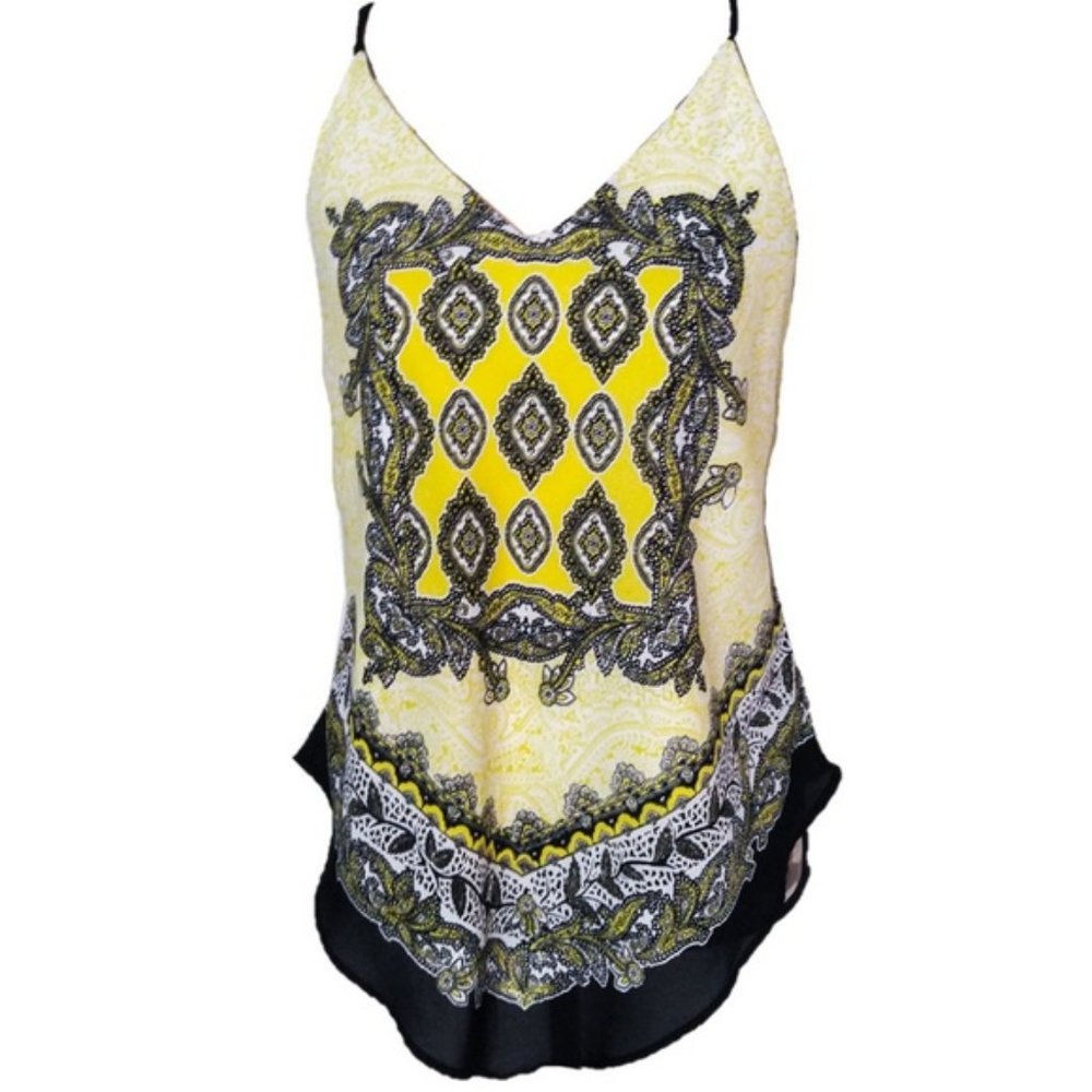 By & By Tank Top Bandana Style Sz M